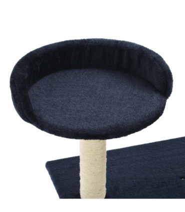 Cat Tree with Sisal Scratching Posts 95 cm Dark Blue