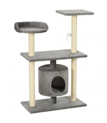 Cat Tree with Sisal Scratching Posts 95 cm Grey