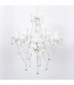 Chandelier Crystal Light 5 Bulbs Transparent