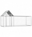 Chicken Coop 3x1x1.5 m Galvanised Steel