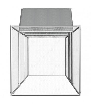 Chicken Coop 3x1x1.5 m Galvanised Steel