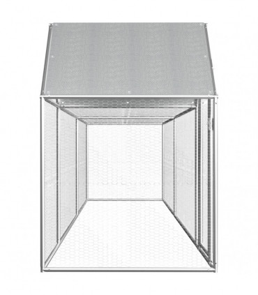 Chicken Coop 5x1x1.5 m Galvanised Steel