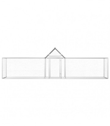 Chicken Coop 5x1x1.5 m Galvanised Steel