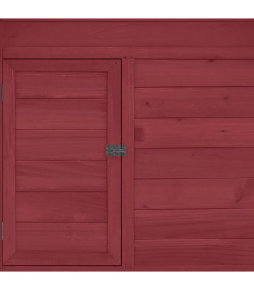 Chicken Coop Red and White 152x96x110 cm Solid Firwood