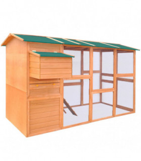 Chicken Coop Wood 295x163x170 cm