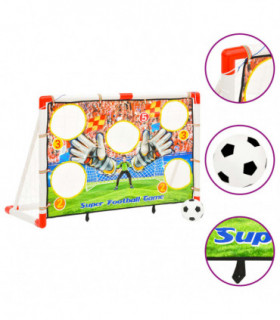 Children Football Goal Set with Goal Wall 120x51x77.5 cm
