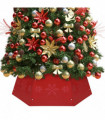 Christmas Tree Skirt Red 68x25 cm