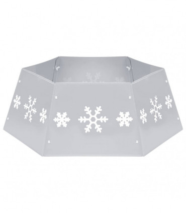 Christmas Tree Skirt Silver and White68x25 cm