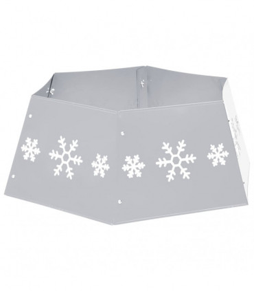 Christmas Tree Skirt Silver and White68x25 cm