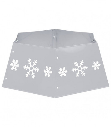 Christmas Tree Skirt Silver and White68x25 cm