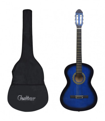 Classical Guitar for Beginner with Bag Blue 4/4 39"