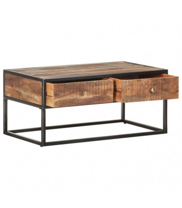 Coffee Table 90x50x40 cm Rough Acacia Wood