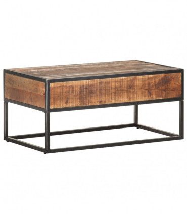 Coffee Table 90x50x40 cm Rough Acacia Wood