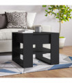 Coffee Table Black 55.5x55x45 cm Engineered Wood