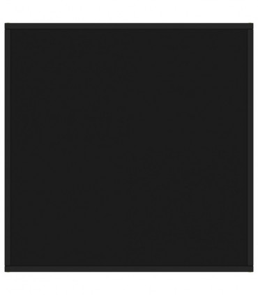 Coffee Table Black with Black Glass 80x80x35 cm