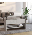 Coffee Table Concrete Grey 80x50x40 cm Engineered Wood
