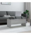 Coffee Table Grey Sonoma 102x50.5x46.5 cm Engineered Wood