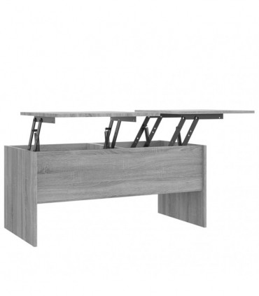 Coffee Table Grey Sonoma 102x50.5x46.5 cm Engineered Wood