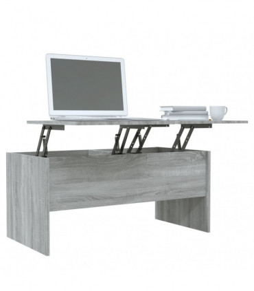 Coffee Table Grey Sonoma 102x50.5x46.5 cm Engineered Wood