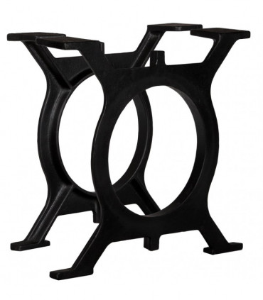 Coffee Table Legs 2 pcs O-Frame Cast Iron