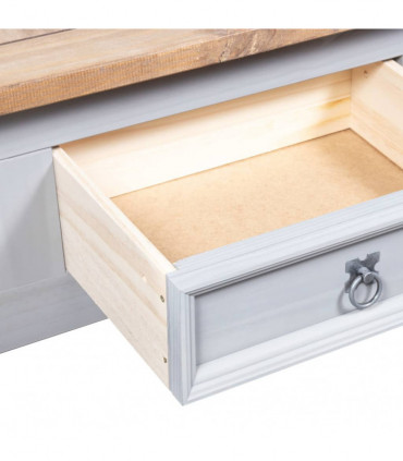 Coffee Table Mexican Pine Corona Range Grey 100x60x45 cm