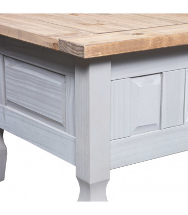 Coffee Table Mexican Pine Corona Range Grey 100x60x45 cm