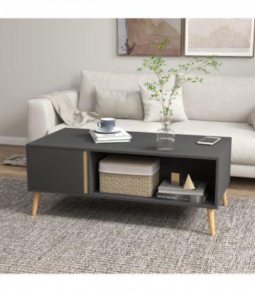 Coffee Table Modern Centre Table with Storage Rectangular Side Table