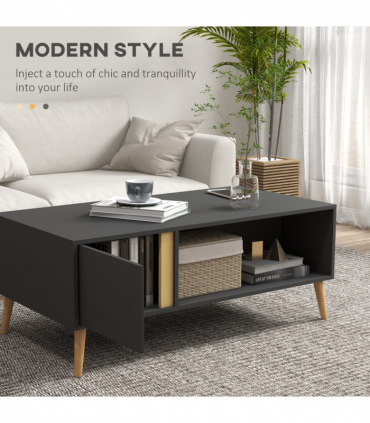 Coffee Table Modern Centre Table with Storage Rectangular Side Table