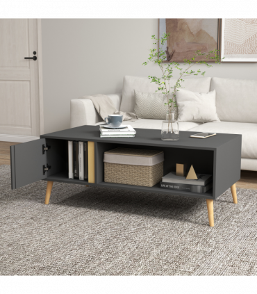 Coffee Table Modern Centre Table with Storage Rectangular Side Table