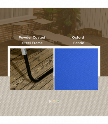 Comfort Lounge Chairs - Adjustable Recline & Sunshade - Set of 2