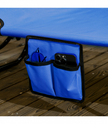 Comfort Lounge Chairs - Adjustable Recline & Sunshade - Set of 2