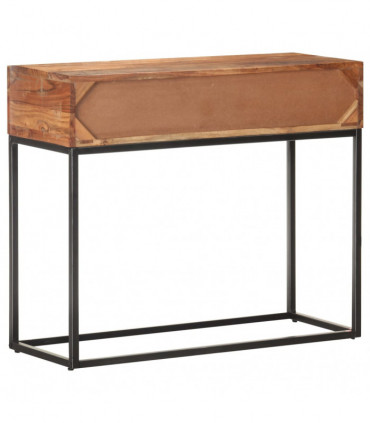 Console Table 90x35x75 cm Rough Acacia Wood