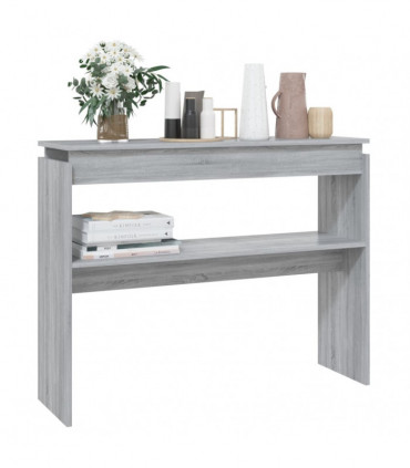 Console Table Grey Sonoma 102x30x80 cm Engineered Wood