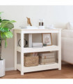 Console Table White 80x40x74 cm Solid Wood Pine
