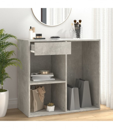 Cosmetic Cabinet Concrete Grey 80x40x75 cm Engineered Wood