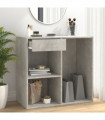 Cosmetic Cabinet Concrete Grey 80x40x75 cm Engineered Wood