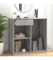 Cosmetic Cabinet Grey Sonoma 80x40x75 cm Engineered Wood