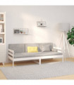 Day Bed White 80x200 cm Solid Wood Pine
