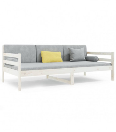 Day Bed White 80x200 cm Solid Wood Pine