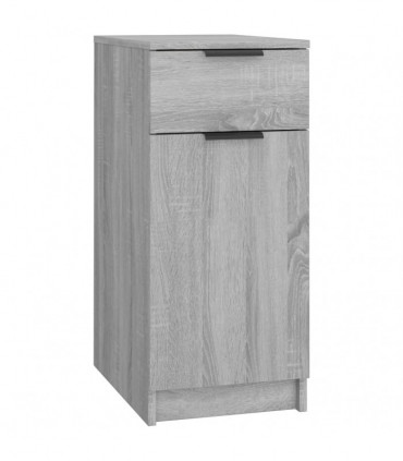 Desk Cabinet Grey Sonoma 33.5x50x75 cm Engineered Wood