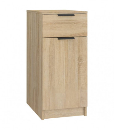 Desk Cabinet Sonoma Oak 33.5x50x75 cm Engineered Wood