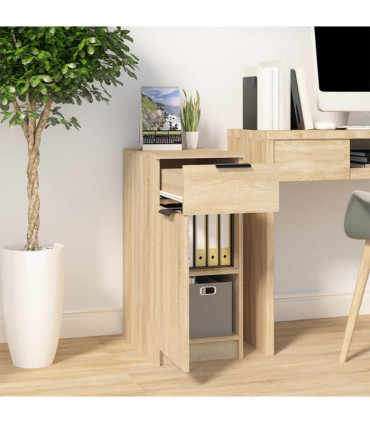 Desk Cabinet Sonoma Oak 33.5x50x75 cm Engineered Wood