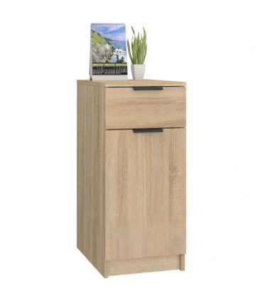 Desk Cabinet Sonoma Oak 33.5x50x75 cm Engineered Wood