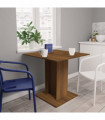 Dining Table Brown Oak 80x80x75 cm Engineered Wood