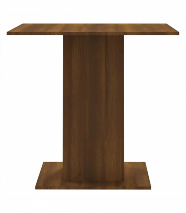 Dining Table Brown Oak 80x80x75 cm Engineered Wood