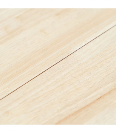 Dining Table White and Brown 106 cm Solid Rubber Wood