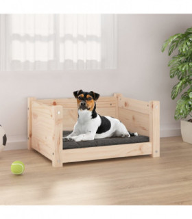 Dog Bed 55.5x45.5x28 cm Solid Pine Wood