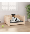 Dog Bed 55.5x45.5x28 cm Solid Pine Wood
