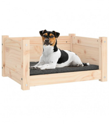 Dog Bed 55.5x45.5x28 cm Solid Pine Wood