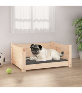 Dog Bed 65.5x50.5x28 cm Solid Pine Wood